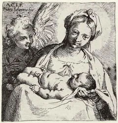 Madonna y el Niño con un ángel